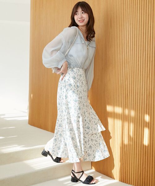 MAJESTIC LEGON(マジェスティックレゴン)の「ランダムティアードスカート(スカート・レディース・ブラック/レッド系その他2/グリーン系その他・MEDIUM)」の12枚目の写真