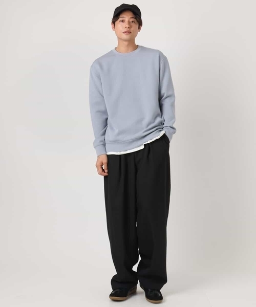 a.v.v(アーヴェヴェ)の「【シワになりにくい】リライト1 オーバーパンツ(その他パンツ・メンズ・ブラック・48/46)」の2枚目の写真