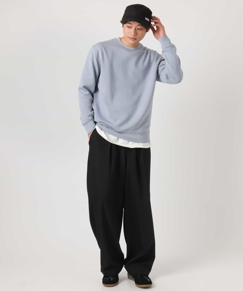 a.v.v(アーヴェヴェ)の「【シワになりにくい】リライト1 オーバーパンツ(その他パンツ・メンズ・ブラック・48/46)」の3枚目の写真