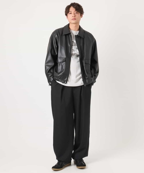 a.v.v(アーヴェヴェ)の「【シワになりにくい】リライト1 オーバーパンツ(その他パンツ・メンズ・ブラック・48/46)」の8枚目の写真