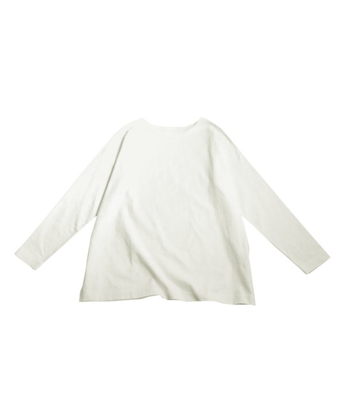 antiqua(アンティカ)の「バスクロンT(Tシャツ/カットソー・レディース・ライトグリーン/ホワイト/ブルー/杢グレー/カーキ/ブラック・P/R)」の20枚目の写真