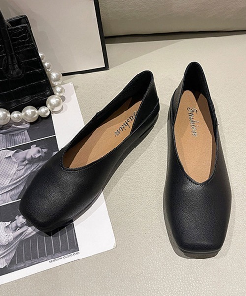 SallyLunn(サリーラン)の「ぺたんこスリッポンパンプス(パンプス・レディース・ブラック/ライトブラウン/ベージュ・23/23.5/24)」の9枚目の写真