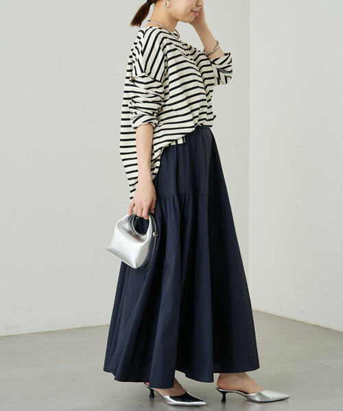 ラウンジドレス　パネルギャザースカート Loungedress スカート パネルギャザースカート : ZOZOTOWN Yahoo