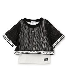 X-girl Stages | 【残り90cmのみ!】メッシュ半袖Tシャツ&タンクトップセット(Tシャツ/カットソー)