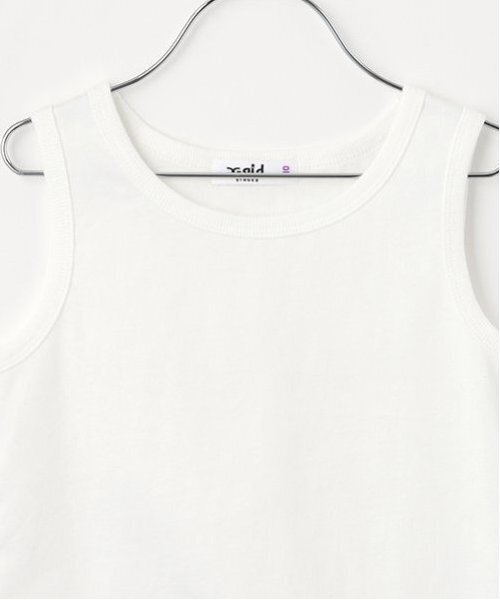 X-girl Stages（エックスガールステージス）の「【TBSドラマ フェイクマミー 着用アイテム】メッシュ半袖Tシャツ&タンクトップセット（アンサンブル・キッズ・オフホワイト/ブラック/カラフル・90cm/100cm/120cm/130cm/110cm/140cm）」の7枚目の写真