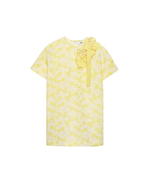 ＭSGＭ　イエロー花柄ミニワンピース MSGMイエロー花柄ミニワンピース