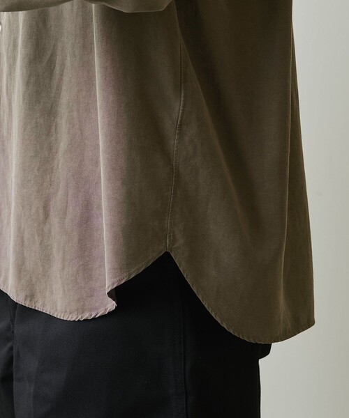 Steven Alan（スティーブンアラン）の「＜Steven Alan＞ スラブ レギュラーカラー シャツ LOOSE（シャツ/ブラウス・メンズ・ブラック/ライトブルー/グレー/ベージュ・S/M/L/XL）」の22枚目の写真