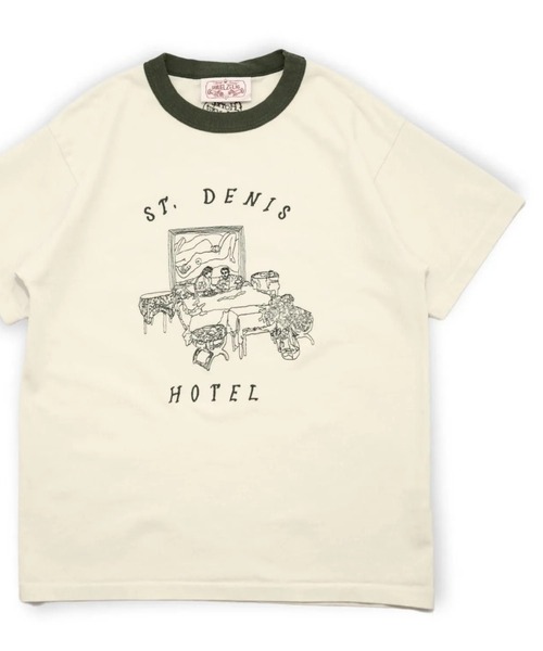 Samuel Zelig サミュエルゼリグ エンブロイダリーTシャツ  アイボリー M ITFP68IAW5Q8 Samuel Zelig サミュエルゼリグ エンブロイダリーTシャツ