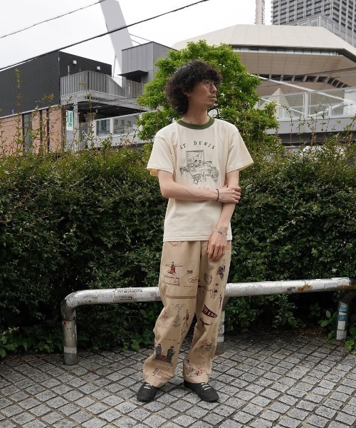 samuel zelig(サミュエルゼリグ)の「【samuel zelig】 Hotel Tee(Tシャツ/カットソー・メンズ・グリーン・X-SMALL/SMALL/MEDIUM/LARGE)」の4枚目の写真