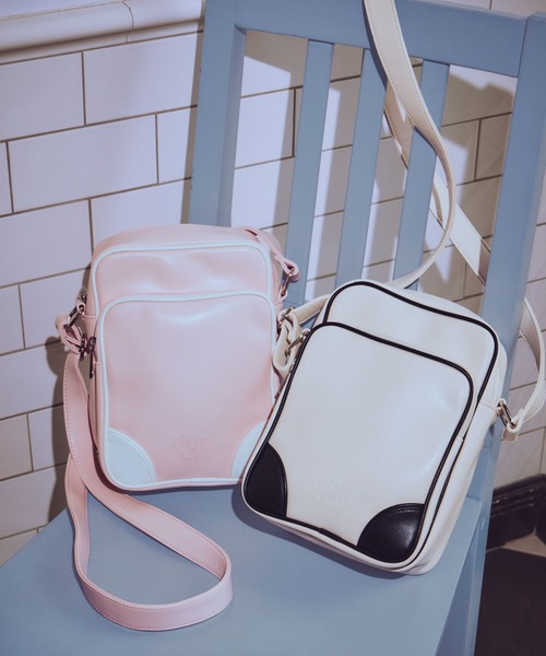 tiny tiny（ティニーティニー）の「バイカラーショルダーバッグ[tiny tiny(ティニーティニー)]（ショルダーバッグ・レディース・ピンク/ブルー/アイボリー・0）」の13枚目の写真