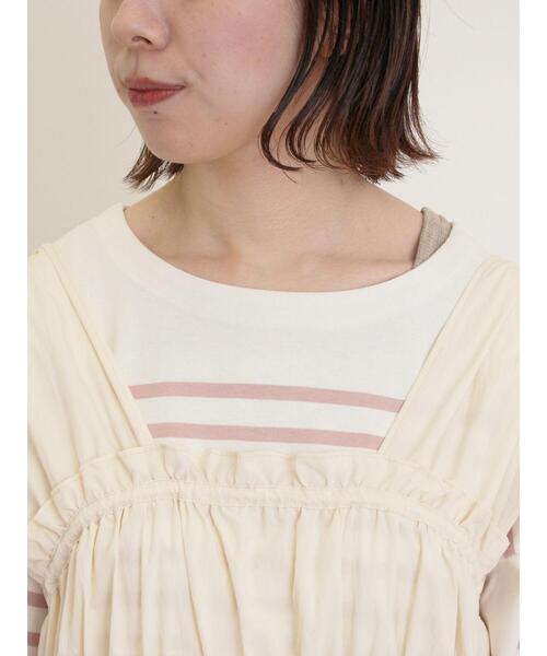 Samansa Mos2(サマンサ モスモス)の「前後2WAYシャーリングリボンベスト(ベスト・レディース・オフホワイト/ブラック/ピンク・F)」の17枚目の写真