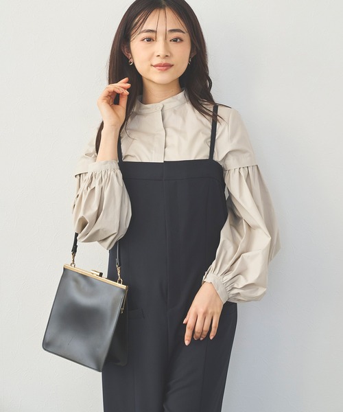 Sirin(シリン)の「ボリュームスリーブブラウス(シャツ/ブラウス・レディース・ブルー/ブラック/グレイッシュベージュ/ピンクベージュ/ホワイト・FREE)」の21枚目の写真