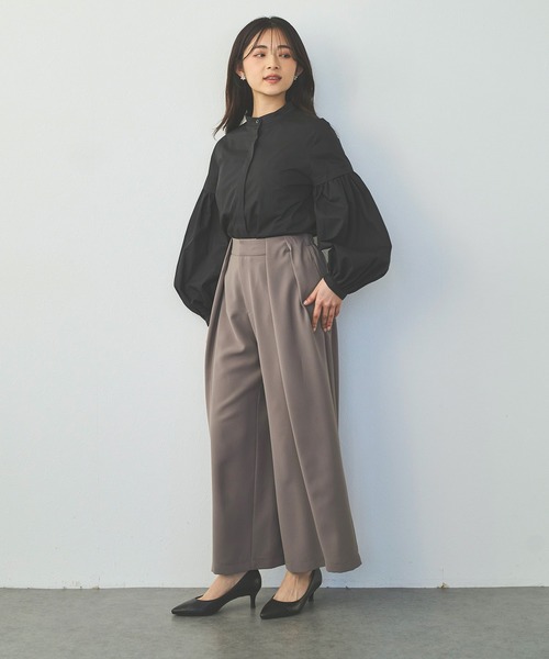 Sirin(シリン)の「ボリュームスリーブブラウス(シャツ/ブラウス・レディース・ブルー/ブラック/グレイッシュベージュ/ピンクベージュ/ホワイト・FREE)」の17枚目の写真