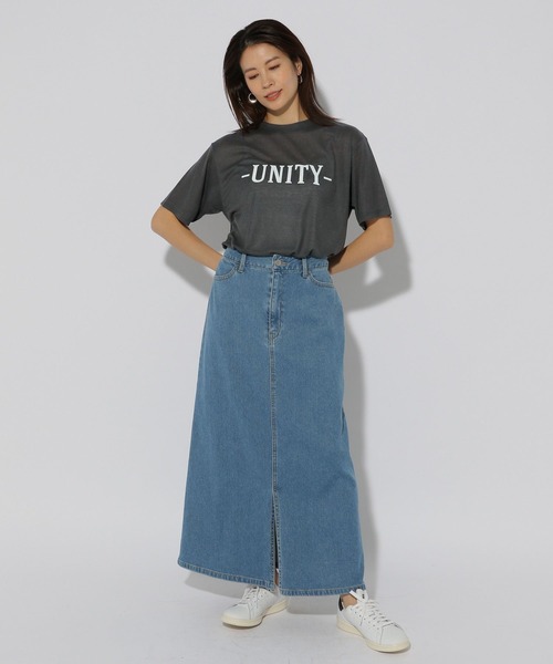 Elura（エルーラ）の「シアープリントTEE/289786（Tシャツ/カットソー・レディース・ブラック/オフホワイト/チャコールグレー・FREE）」の8枚目の写真