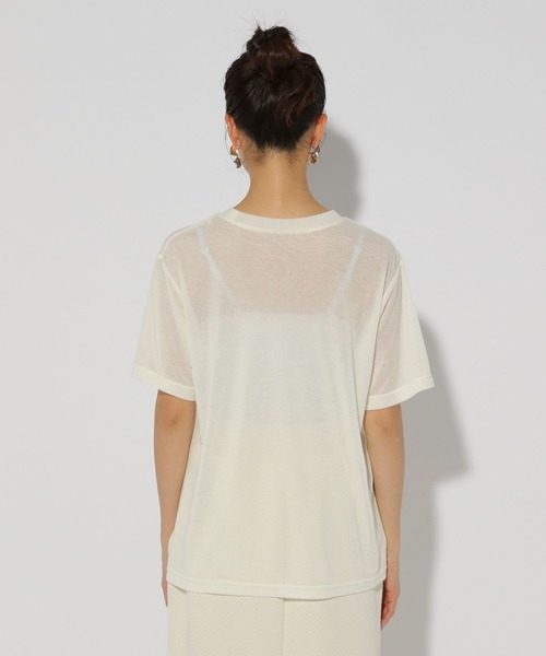 Elura（エルーラ）の「シアープリントTEE/289786（Tシャツ/カットソー・レディース・ブラック/オフホワイト/チャコールグレー・FREE）」の12枚目の写真