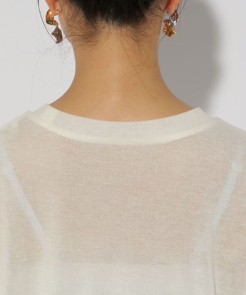 Elura（エルーラ）の「シアープリントTEE/289786（Tシャツ/カットソー・レディース・ブラック/オフホワイト/チャコールグレー・FREE）」の16枚目の写真