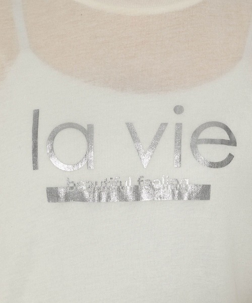 Elura（エルーラ）の「シアープリントTEE/289786（Tシャツ/カットソー・レディース・ブラック/オフホワイト/チャコールグレー・FREE）」の17枚目の写真