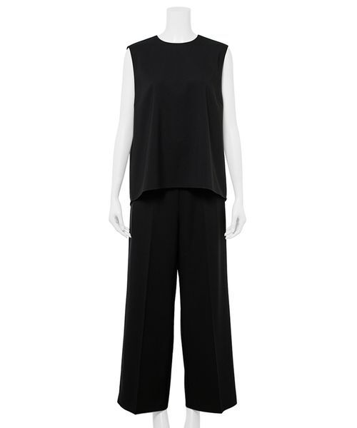 ノースリトップスワイドパンツSET UP（パンツドレス）｜Mila Owen