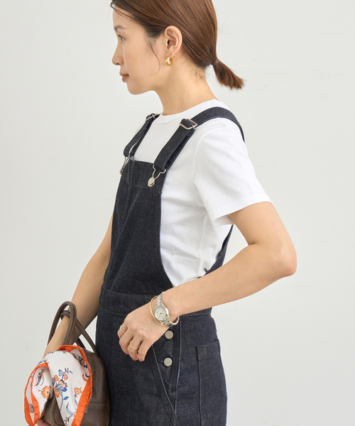 IENA/ATONエイトン別注SUVIN FRAISE Tシャツトップス ATON/エイトン 別注 SUVIN FRAISE ボートネック Tシャツ（T