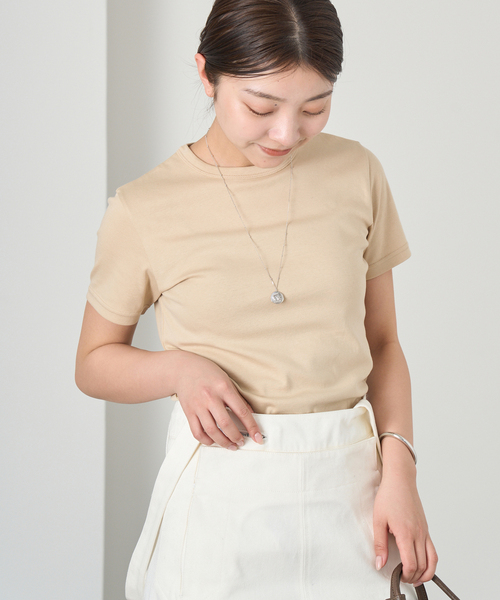 IENA ATON別注 SUVIN FRAISE ショートスリーブ Tシャツ ATON/エイトン 別注 SUVIN FRAISE ショートスリーブ Tシャツ（T