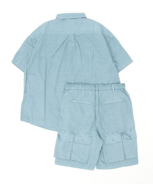 many men many mind（メニーメンメニーマインド）の「many men many mind /ピグメントブロード/マルチポケット/セットアップ/ショートパンツ/半袖シャツ（セットアップ・メンズ・チャコールグレー/ブルー/サンドベージュ・MEDIUM/LARGE）」の22枚目の写真