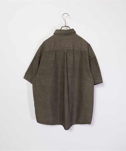 many men many mind（メニーメンメニーマインド）の「many men many mind /ピグメントブロード/マルチポケット/セットアップ/ショートパンツ/半袖シャツ（セットアップ・メンズ・チャコールグレー/ブルー/サンドベージュ・MEDIUM/LARGE）」の7枚目の写真