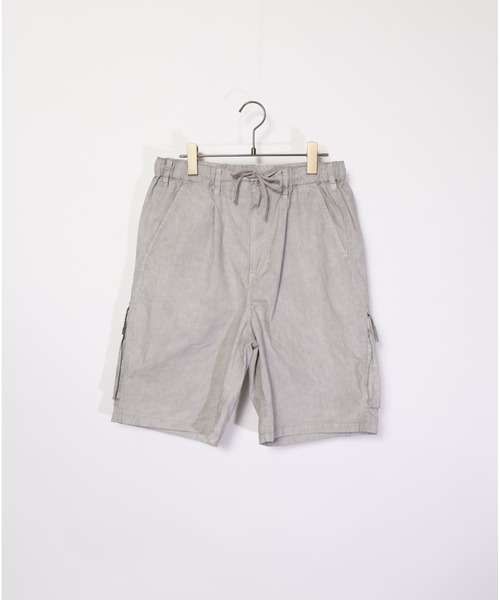 many men many mind（メニーメンメニーマインド）の「many men many mind /ピグメントブロード/マルチポケット/セットアップ/ショートパンツ/半袖シャツ（セットアップ・メンズ・チャコールグレー/ブルー/サンドベージュ・MEDIUM/LARGE）」の13枚目の写真