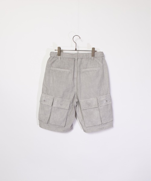 many men many mind（メニーメンメニーマインド）の「many men many mind /ピグメントブロード/マルチポケット/セットアップ/ショートパンツ/半袖シャツ（セットアップ・メンズ・チャコールグレー/ブルー/サンドベージュ・MEDIUM/LARGE）」の14枚目の写真