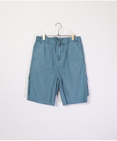 many men many mind（メニーメンメニーマインド）の「many men many mind /ピグメントブロード/マルチポケット/セットアップ/ショートパンツ/半袖シャツ（セットアップ・メンズ・チャコールグレー/ブルー/サンドベージュ・MEDIUM/LARGE）」の15枚目の写真