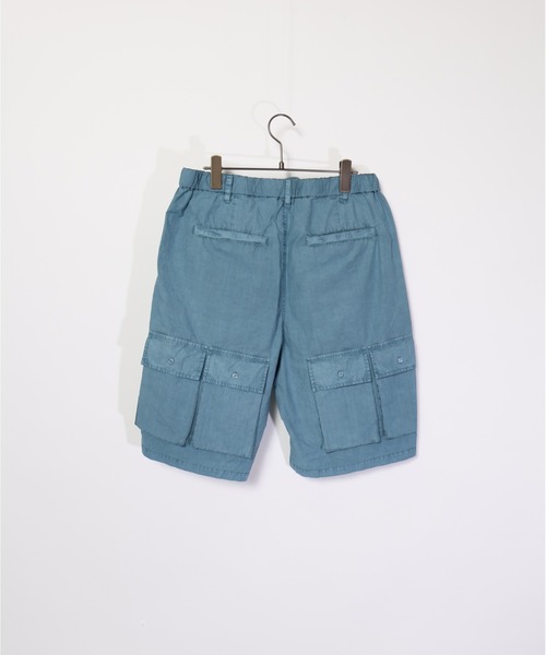 many men many mind（メニーメンメニーマインド）の「many men many mind /ピグメントブロード/マルチポケット/セットアップ/ショートパンツ/半袖シャツ（セットアップ・メンズ・チャコールグレー/ブルー/サンドベージュ・MEDIUM/LARGE）」の16枚目の写真