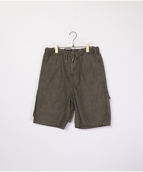 many men many mind（メニーメンメニーマインド）の「many men many mind /ピグメントブロード/マルチポケット/セットアップ/ショートパンツ/半袖シャツ（セットアップ・メンズ・チャコールグレー/ブルー/サンドベージュ・MEDIUM/LARGE）」の17枚目の写真