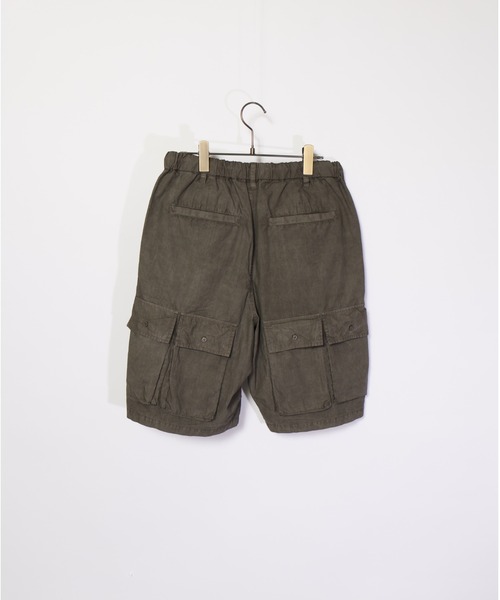 many men many mind（メニーメンメニーマインド）の「many men many mind /ピグメントブロード/マルチポケット/セットアップ/ショートパンツ/半袖シャツ（セットアップ・メンズ・チャコールグレー/ブルー/サンドベージュ・MEDIUM/LARGE）」の18枚目の写真