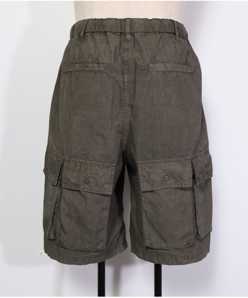 many men many mind（メニーメンメニーマインド）の「many men many mind /ピグメントブロード/マルチポケット/セットアップ/ショートパンツ/半袖シャツ（セットアップ・メンズ・チャコールグレー/ブルー/サンドベージュ・MEDIUM/LARGE）」の19枚目の写真