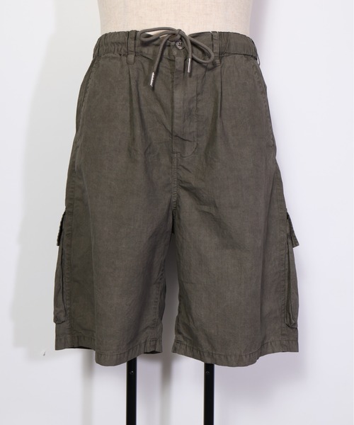 many men many mind（メニーメンメニーマインド）の「many men many mind /ピグメントブロード/マルチポケット/セットアップ/ショートパンツ/半袖シャツ（セットアップ・メンズ・チャコールグレー/ブルー/サンドベージュ・MEDIUM/LARGE）」の21枚目の写真