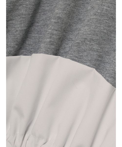 セール】Asymmetry Ruffled Long T-shirt（Tシャツ/カットソー