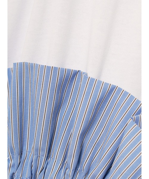 SORIN（ソリン　）の「Asymmetry Ruffled Long T-shirt（Tシャツ/カットソー・レディース・ホワイト/グレー/ブラック・38）」の6枚目の写真