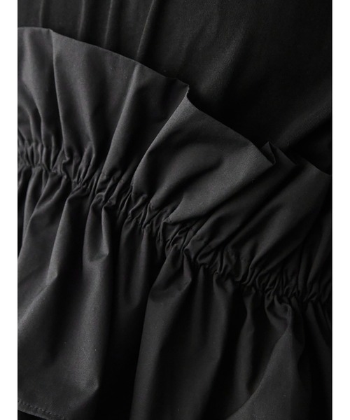 SORIN（ソリン　）の「Asymmetry Ruffled Long T-shirt（Tシャツ/カットソー・レディース・ホワイト/グレー/ブラック・38）」の18枚目の写真