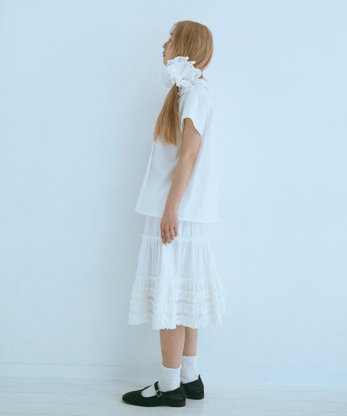 FEKETE フリルボリュームスカート frill midi flared skirt / フリルボリュームスカート（スカート