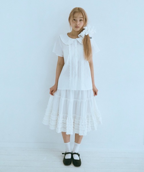 FEKETE フリルボリュームスカート frill midi flared skirt / フリルボリュームスカート（スカート