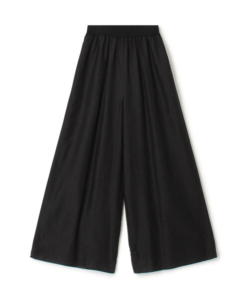 DES PRES（デ・プレ）の「コットンシルクローン　ワイドパンツ（その他パンツ・レディース・ホワイト/ダークブラウン/ブラック・36/34）」の2枚目の写真