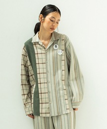 STOF(�X�g�t)��MIX STRIPE SHIRTS(�V���c/�u���E�X)