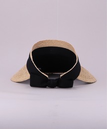 ca4la バラ色の帽子 サンバイザー CA4LA×Acka. satin ribbon sun visor