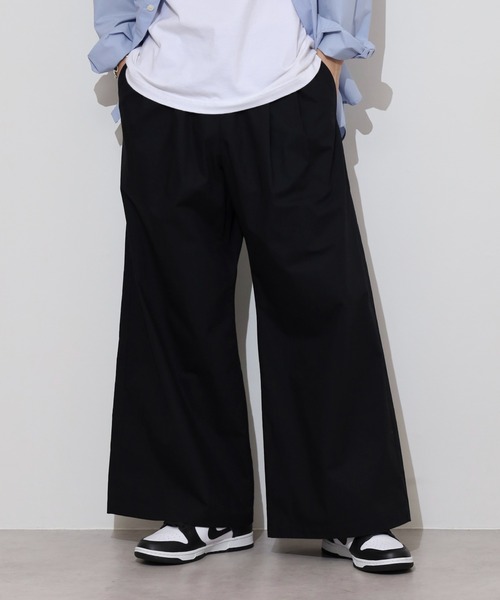 banmariバルーンパンツ　コットンツイル　黒 marai ワイドパンツ レディース 冬 バルーンパンツ サーカス