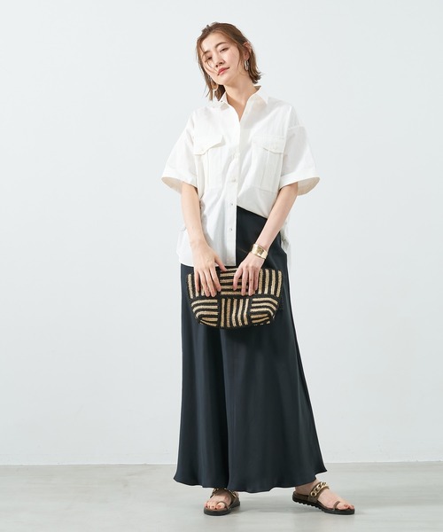 今季完売＊MICA&DEALサファリシャツ セール】サファリシャツ〈セットアップ対応〉（シャツ/ブラウス