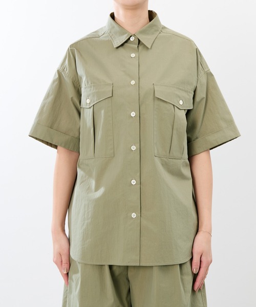今季完売＊MICA&DEALサファリシャツ セール】サファリシャツ〈セットアップ対応〉（シャツ/ブラウス