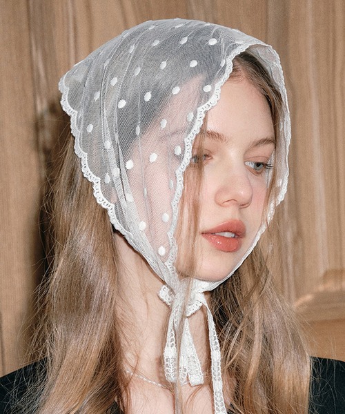 MEMECLE（メメクル）の「【 MEMECLE / メメクル 】レース フラワー ドット バブーシュカ（その他ヘアアクセサリー・レディース・B/A/C・FREE）」の9枚目の写真