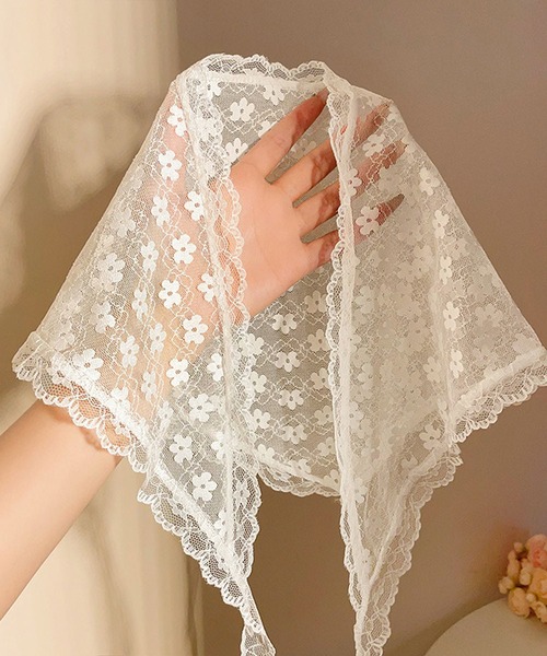 MEMECLE（メメクル）の「【 MEMECLE / メメクル 】レース フラワー ドット バブーシュカ（その他ヘアアクセサリー・レディース・B/A/C・FREE）」の16枚目の写真