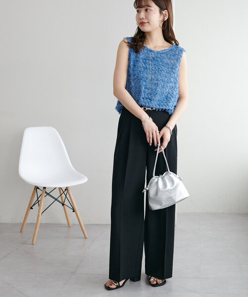 フリンジベスト　＊discoat Discoat｜【WEB限定】前後2WAYフリンジベスト | Rakuten Fashion