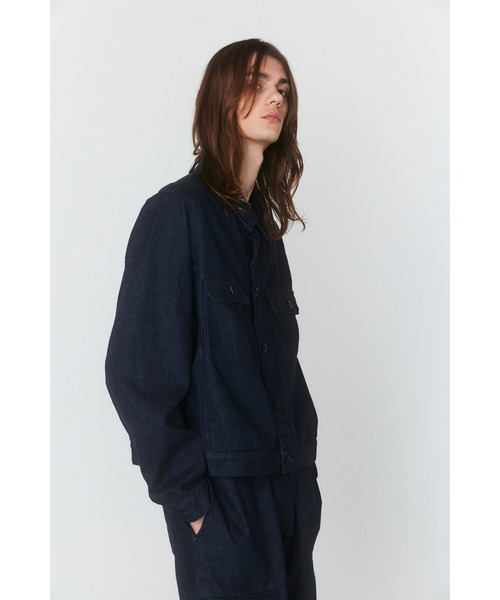 VICTIM（ヴィクティム）の「VICTIM ヴィクティム / SHORT DENIM JACKET セットアップショートデニムジャケット Gジャン / VTM-25-O-003（デニムジャケット・メンズ・ブルー・1/2）」の7枚目の写真