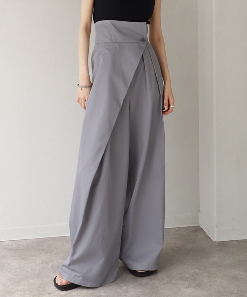 NOGLE(ノグル)の「【NOGLE/ノグル】ハイウエストラップワイドパンツ(その他パンツ・レディース・ベージュ/ブラック/グレー・FREE)」の21枚目の写真